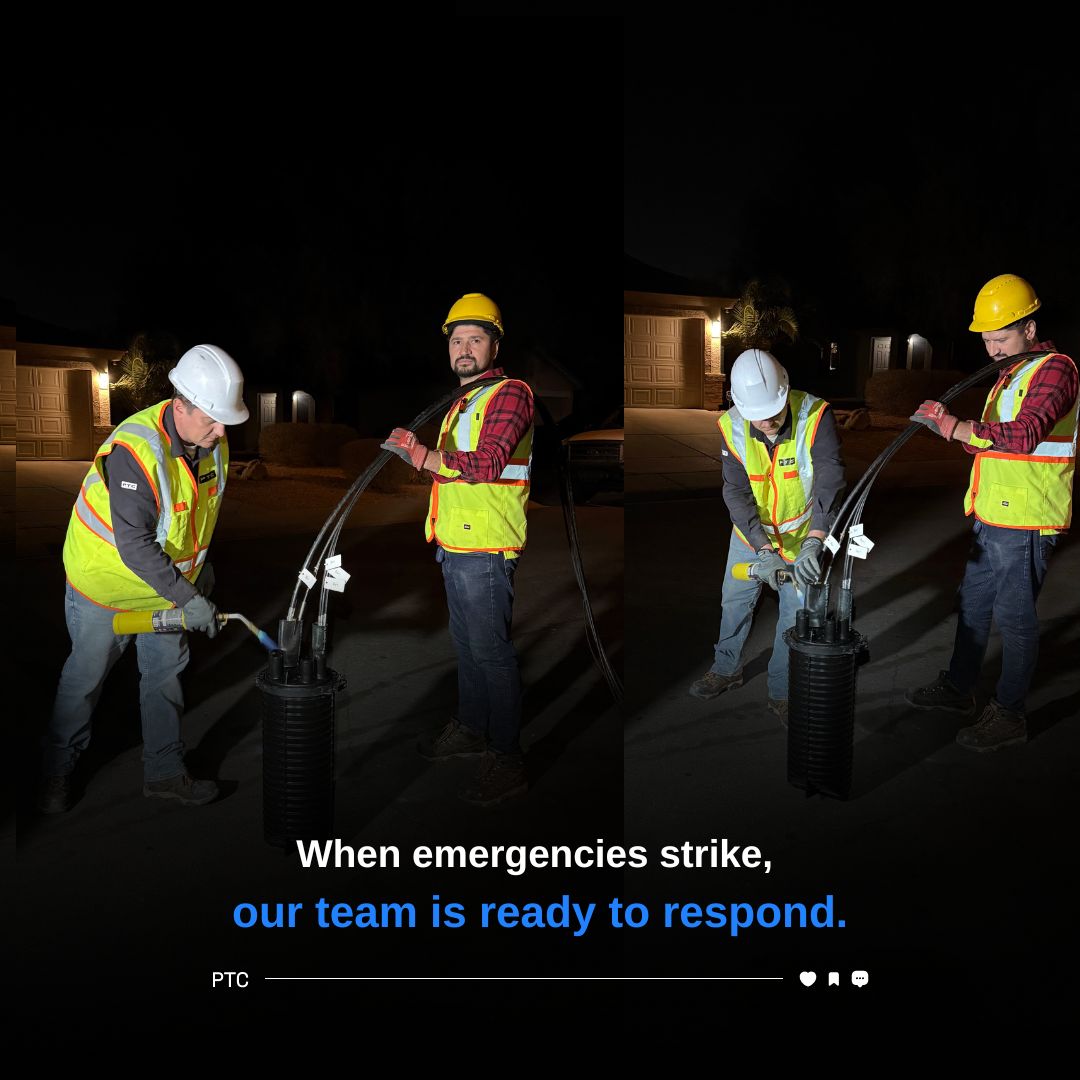When the network goes down, PTC crews step up.