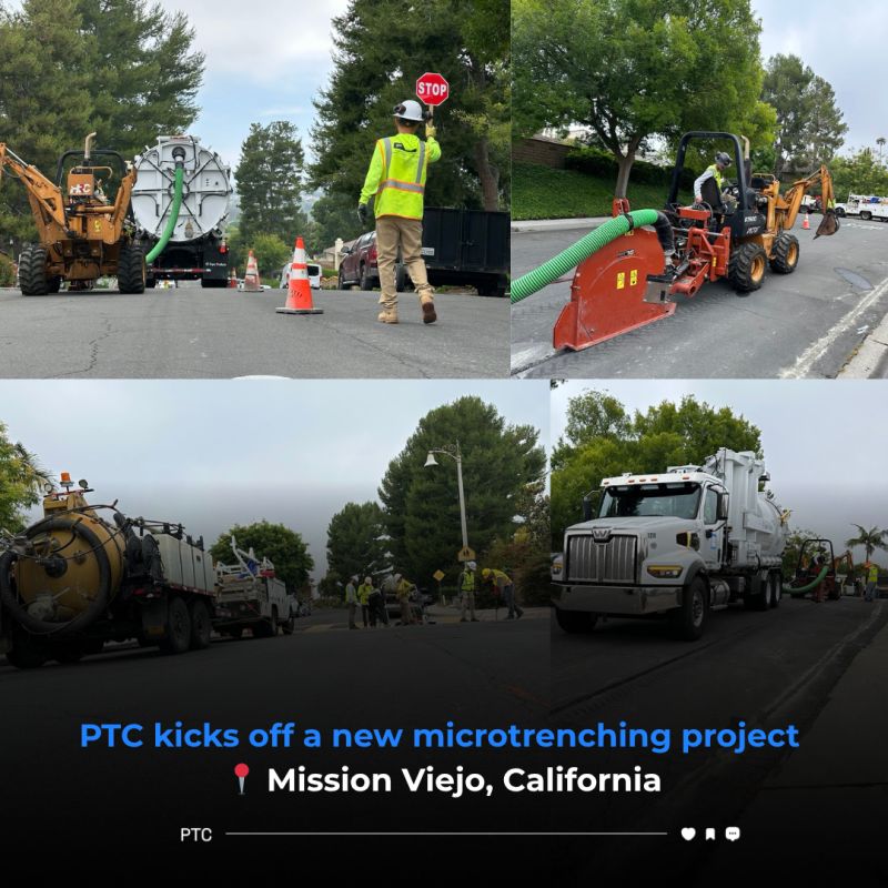We just kicked off a new microtrenching project in Mission Viejo, California for a customer expanding their network across dense, high-traffic areas.